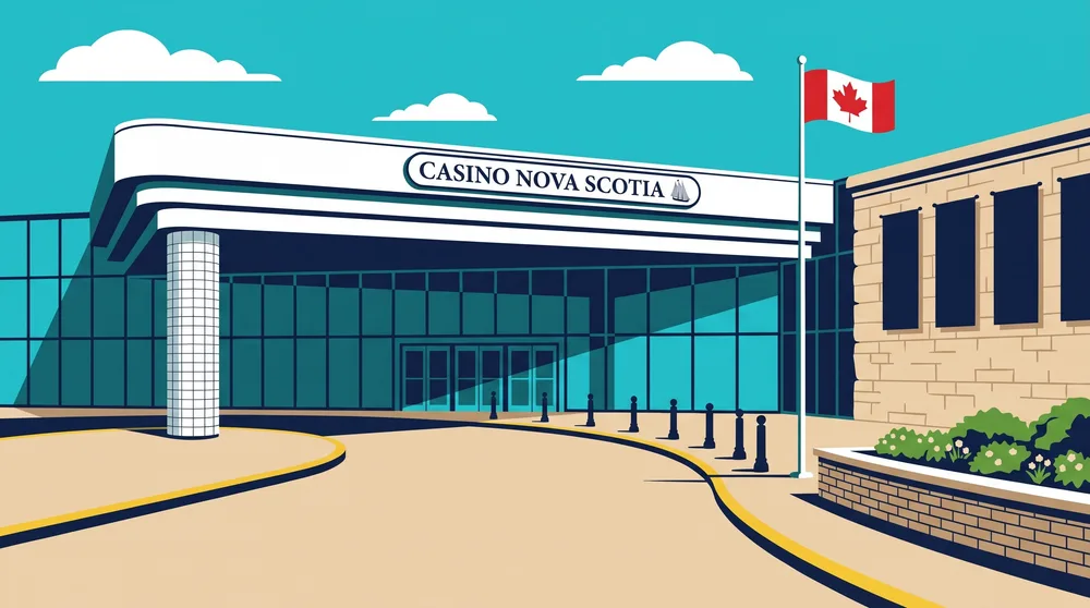 Casino Nova Scotia Sydney entrance on a summer day