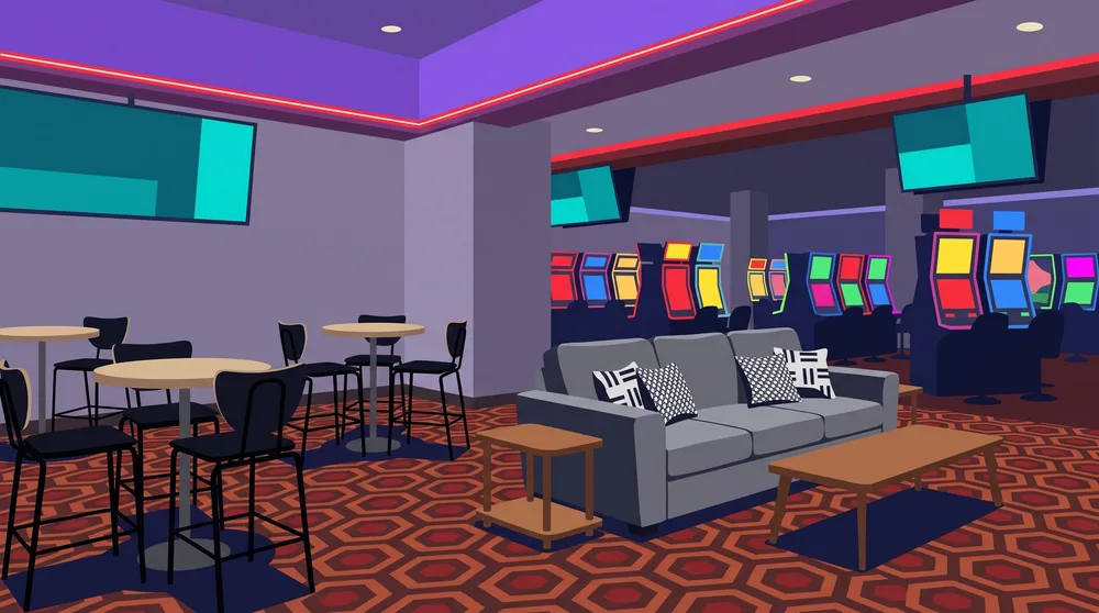 Lounge by the slot floor in Sydney
